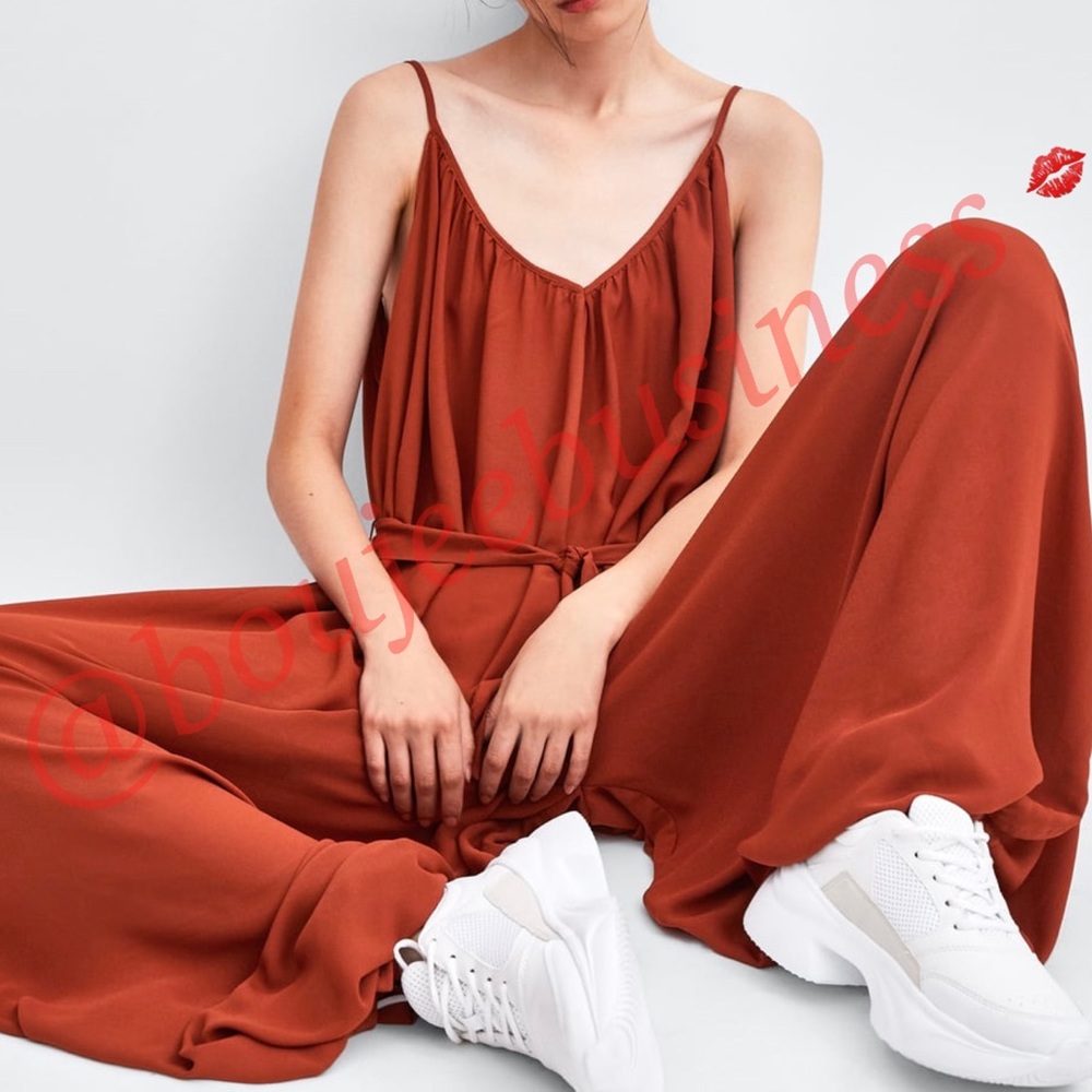 ZARA Flowy Jumpsuit - Picture 7 of 8